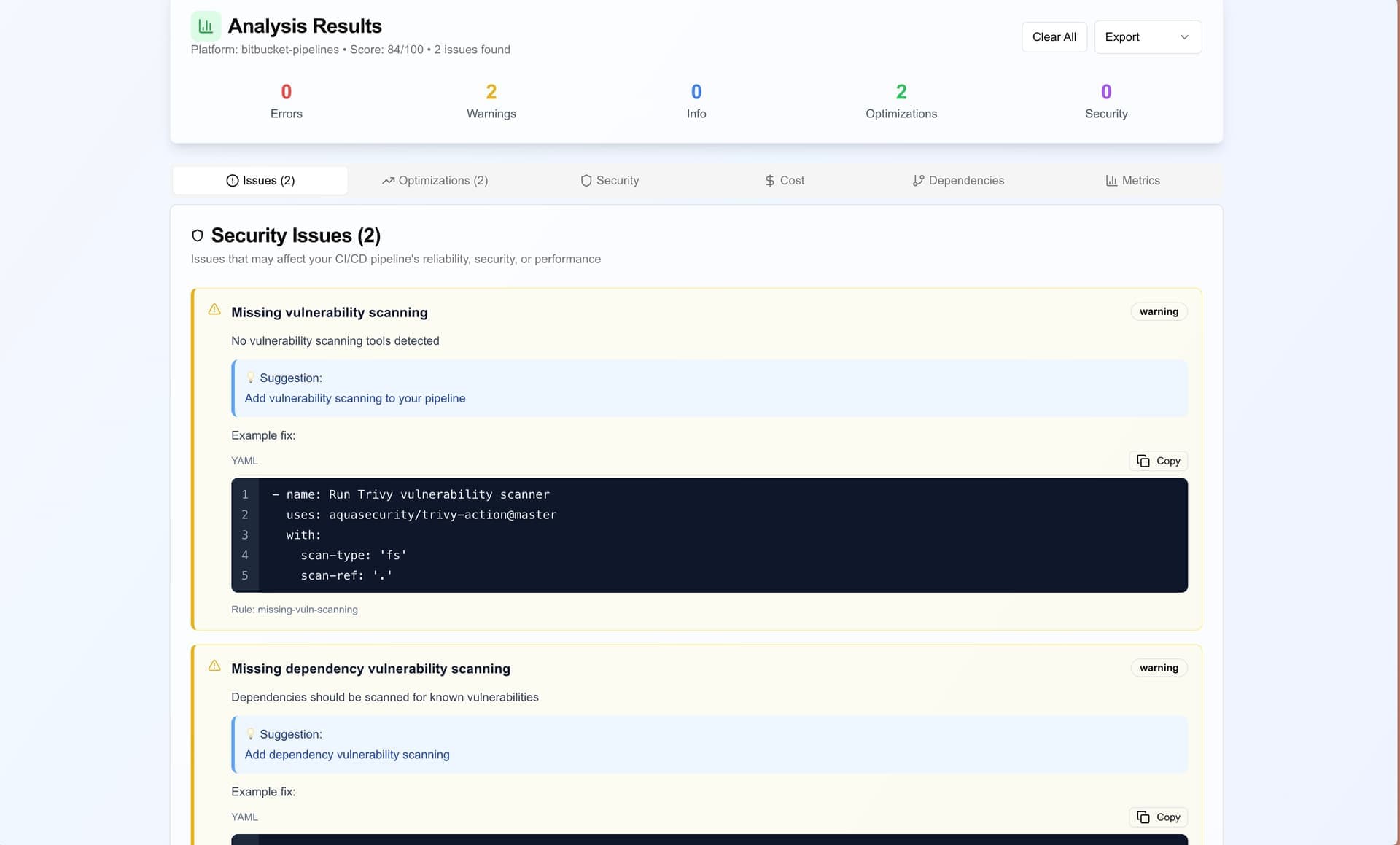 Review CI