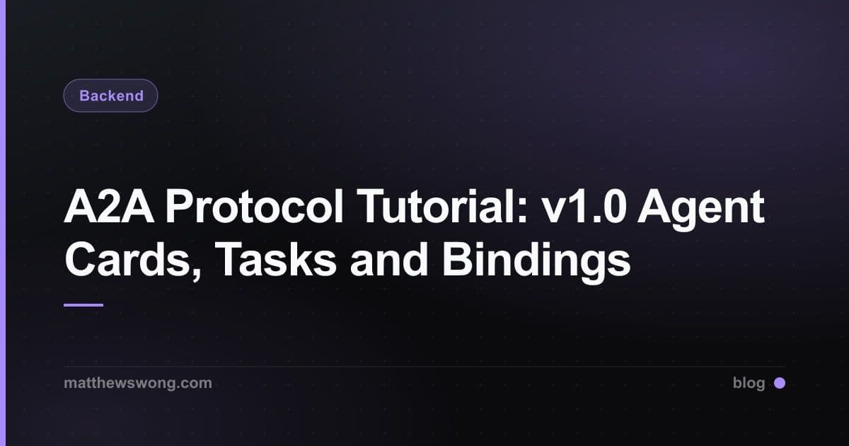 A2A Protocol Tutorial: v1.0 Agent Cards, Tasks and Bindings