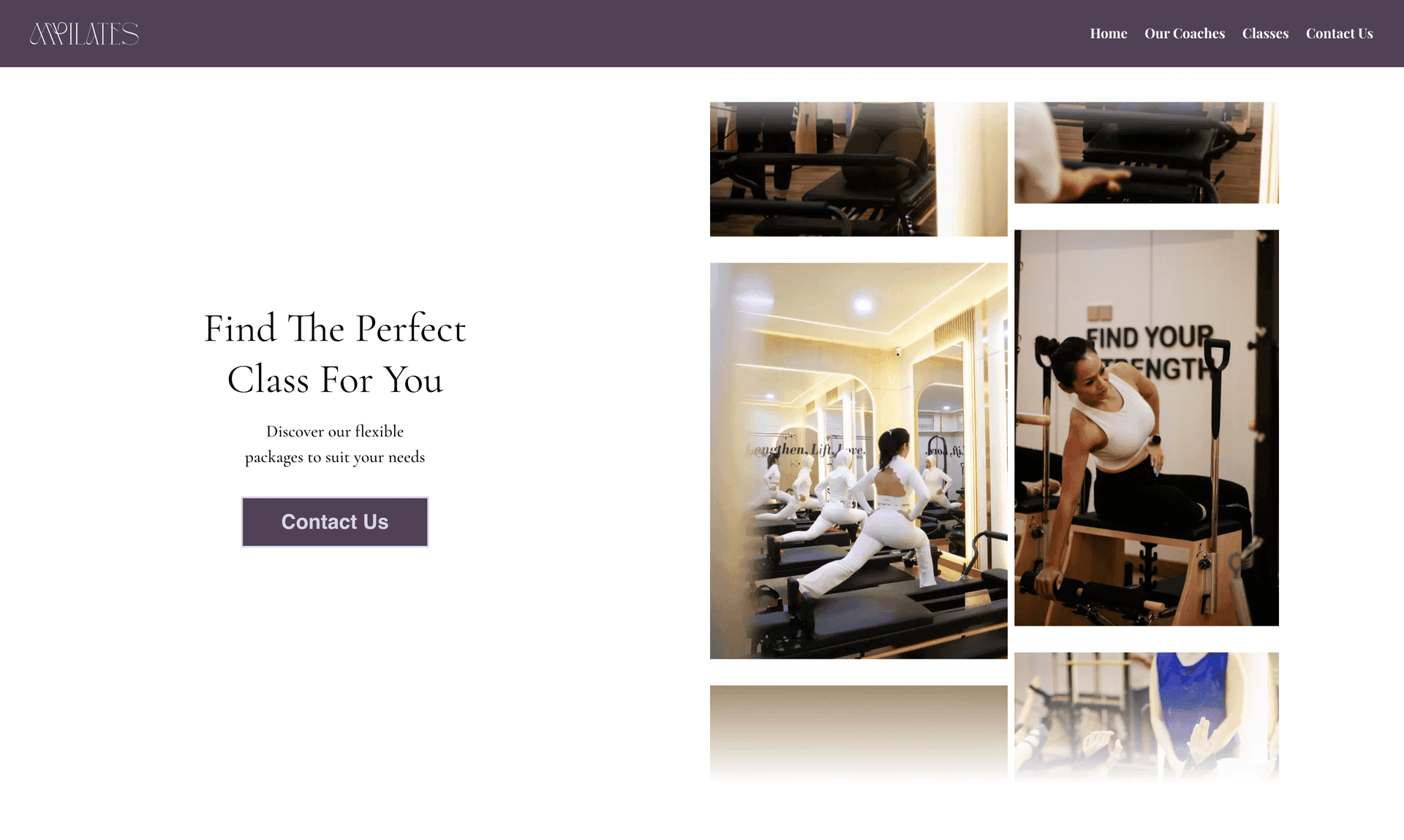 MPilates Website